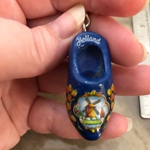 Wooden Clog Holland Keychain
